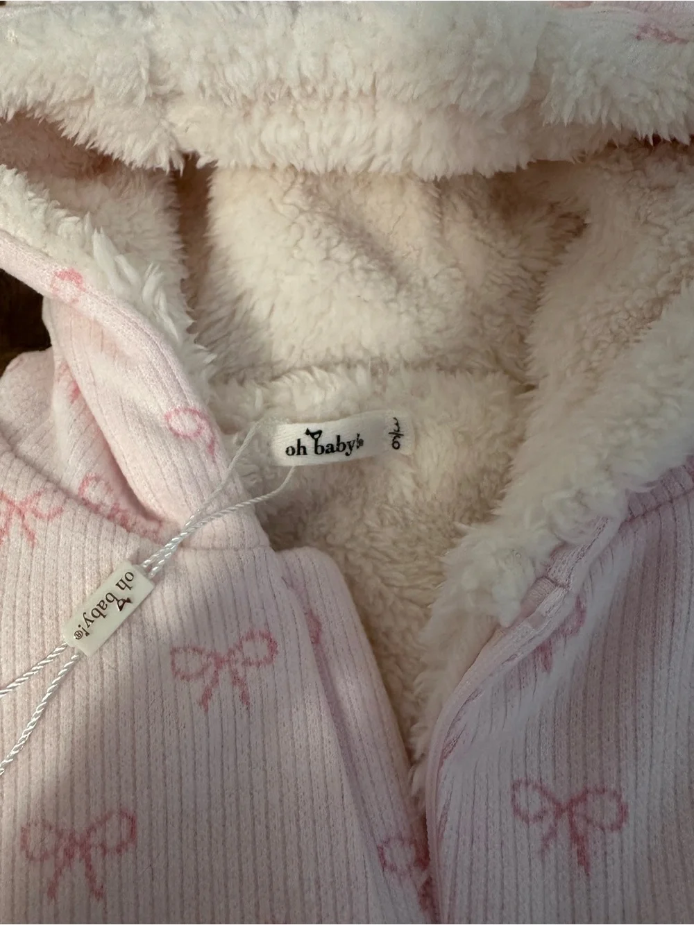 NWT* Oh Baby! Pink Bow Snowsuit